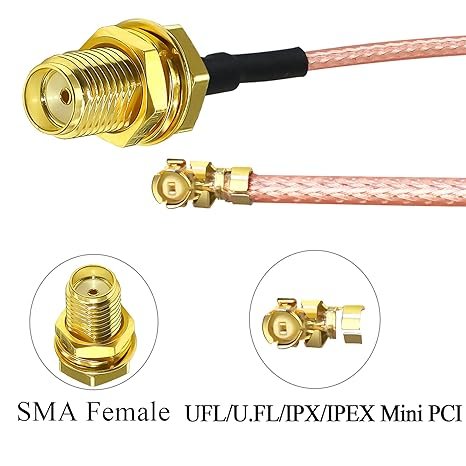 High Quality Low loss RP-SMA Female Connector Coaxial Cable IPEX UFL SMA Pigtail Extension Antenna WIFI RF Cable Assembly